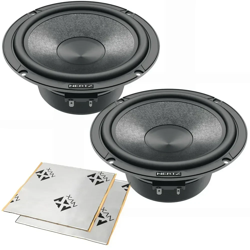 Hertz C165 140 W RMS 6.5″ Mid‑Bass Woofer + Sound Damping Kit