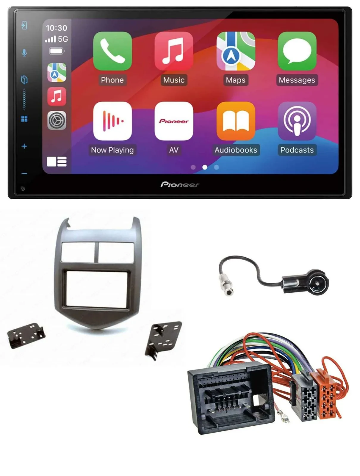 Автомагнитола Pioneer 2 DIN, DAB, USB, MP3, Bluetooth для Chevrolet Aveo (Sonic) с 2011