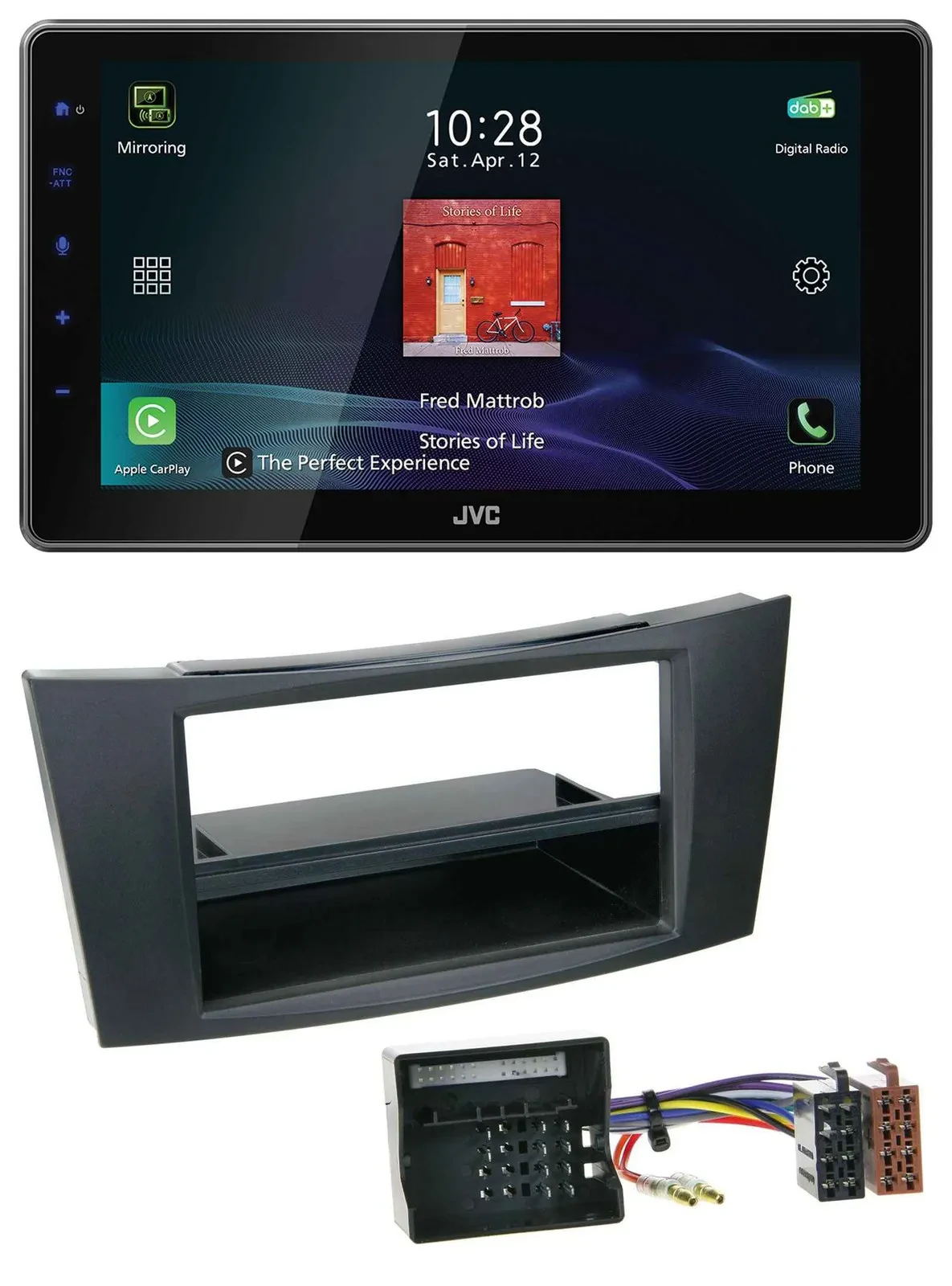 JVC DAB MP3 Bluetooth USB Autoradio für Mercedes E-Klasse W211