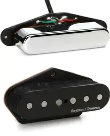 Комплект звукоснимателей для электрогитары Seymour Duncan Vintage Stack Tele Chrome Black