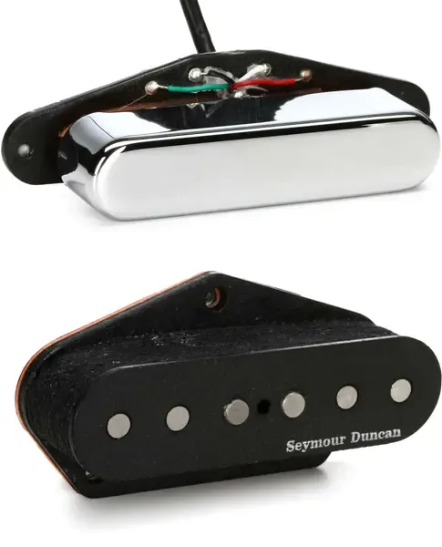 Комплект звукоснимателей для электрогитары Seymour Duncan Vintage Stack Tele Chrome Black