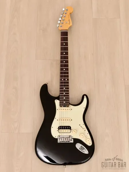 Электрогитара Fender American Elite Stratocaster HSS Shawbucker Mystic Black w/case USA 2016