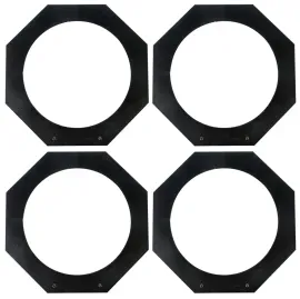 4) American DJ ADJ PAR-G38 Black Gel Holder Frames For PAR-38B + PAR-38RB Lights