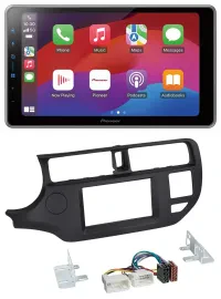 Pioneer MP3 USB DAB Bluetooth 2DIN Autoradio für Kia Rio 11-14 UB schwarz