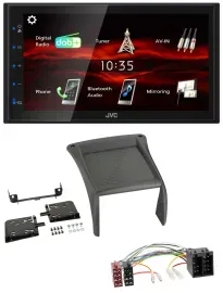JVC USB Bluetooth MP3 DAB 2DIN Autoradio für Fiat Ducato (2002-2006)