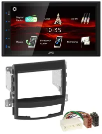 JVC USB Bluetooth MP3 DAB 2DIN Autoradio für SSangYong Korando 10-13