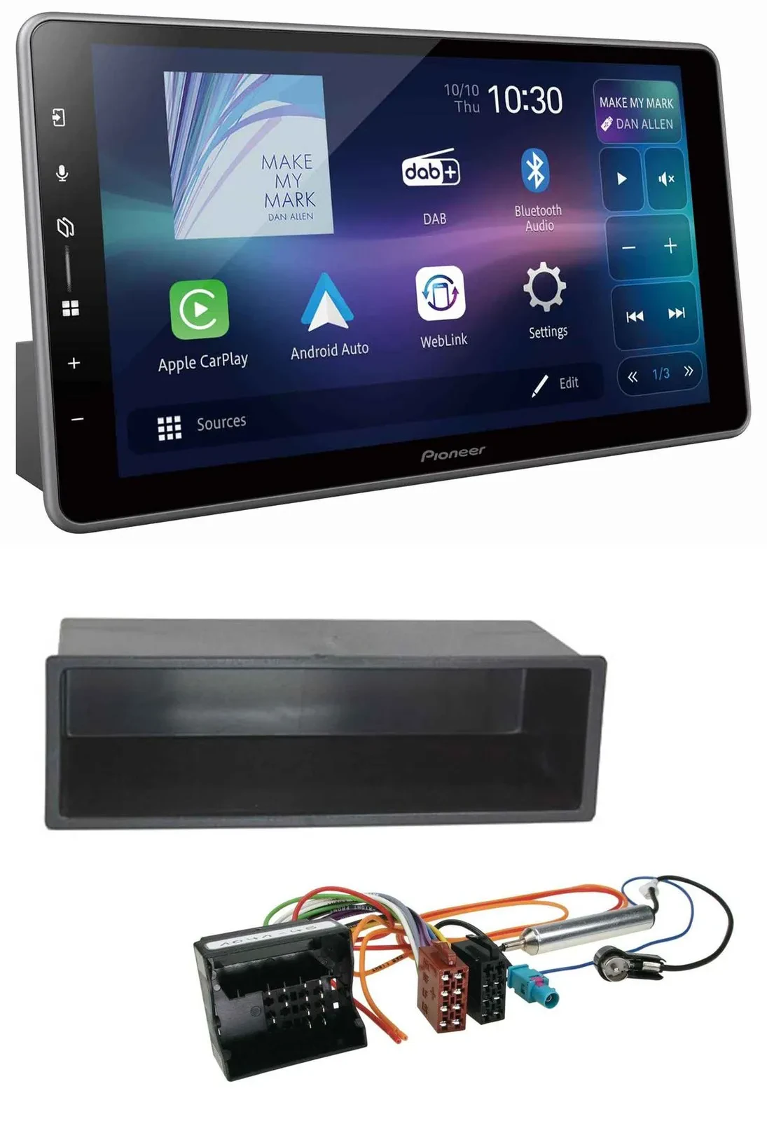 Pioneer Bluetooth USB DAB MP3 Autoradio für Peugeot 207 307 Expert Partner