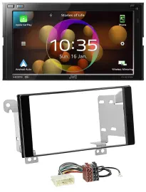 JVC DAB MP3 2DIN Bluetooth USB Autoradio für Subaru Forester Impreza XV ab 12