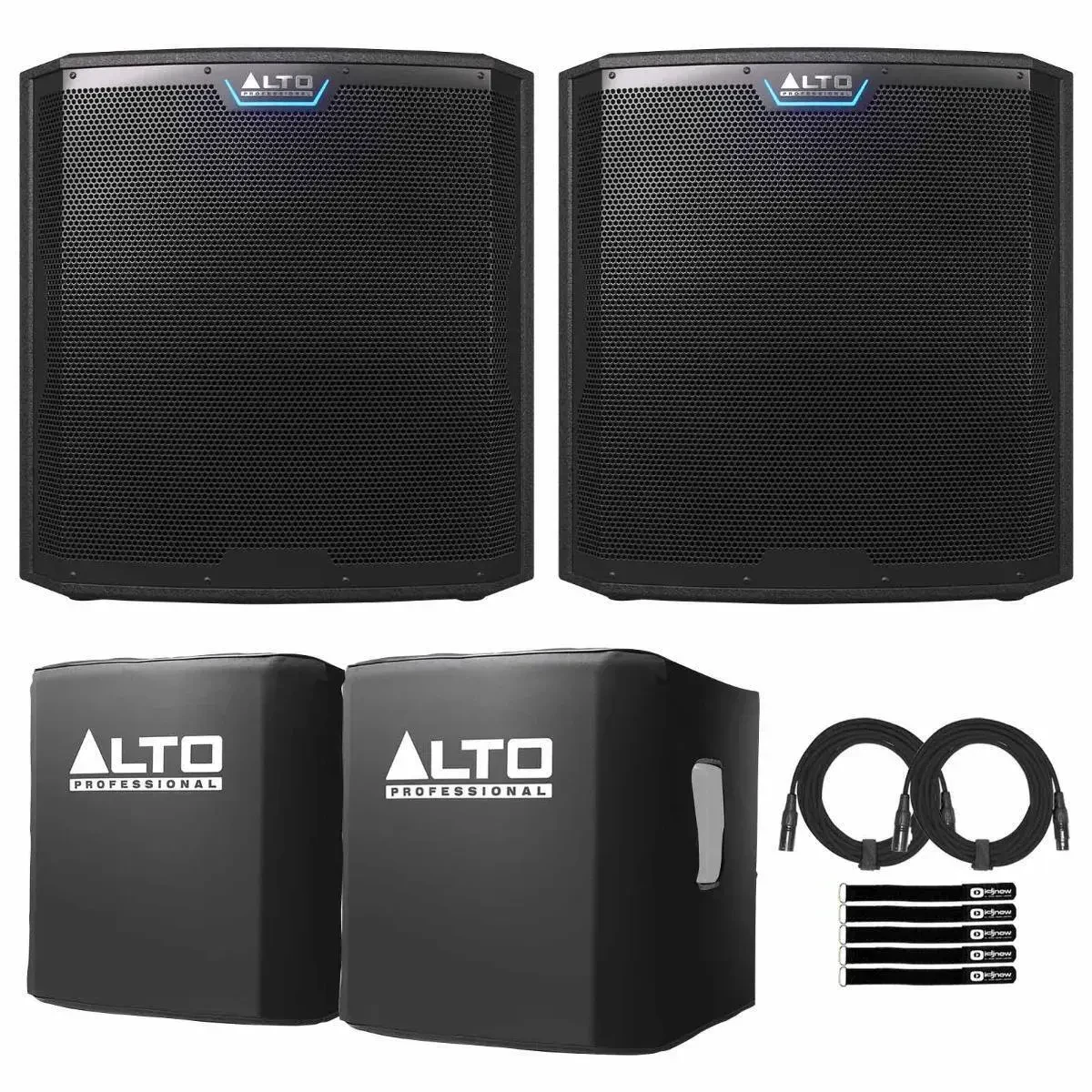 Сабвуфер активный для PA/DJ ALTO TS15S 2500W (набор, пара) с чехлами