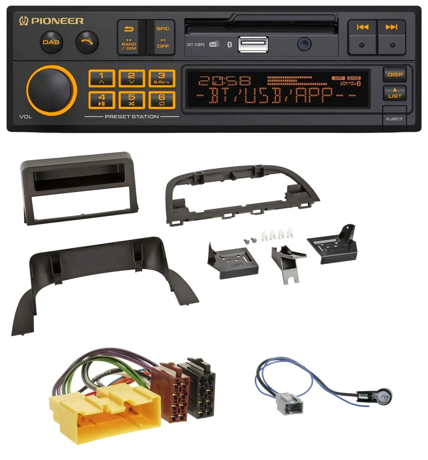 Pioneer DAB MP3 USB Bluetooth Autoradio für Mazda 3 (2013-2019)