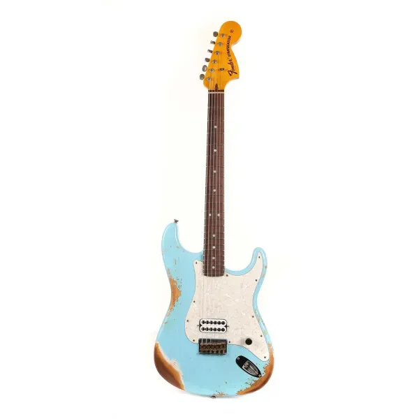 Электрогитара Fender Custom Shop 1969 Stratocaster Hardtail Heavy Relic Daphne Blue