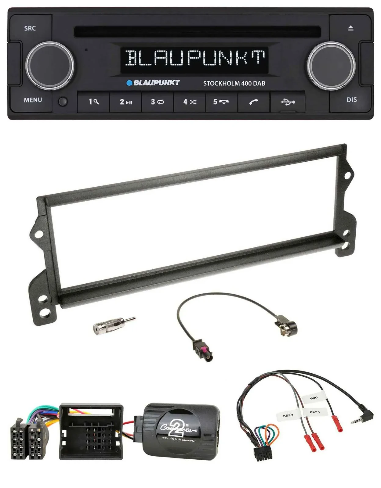 Blaupunkt Lenkrad Bluetooth DAB CD USB Autoradio für Mini (2001-2006 MOST)