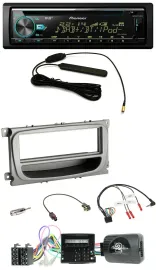 Pioneer CD MP3 Lenkrad DAB USB Autoradio für Ford Focus Galaxy C-Max Can ab 2007
