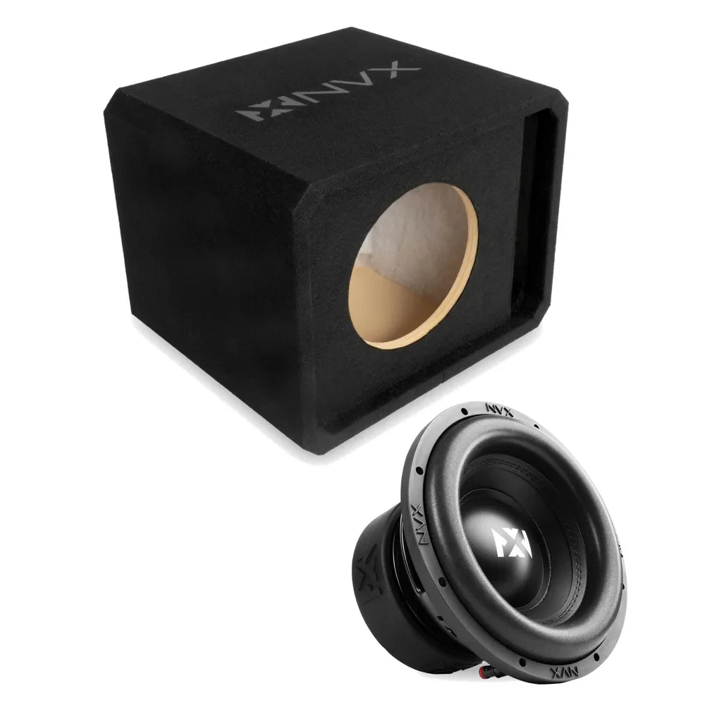 Автосабвуфер в корпусе NVX NE101P 10", фазоинверторный (щелевой порт), 3/4" MDF