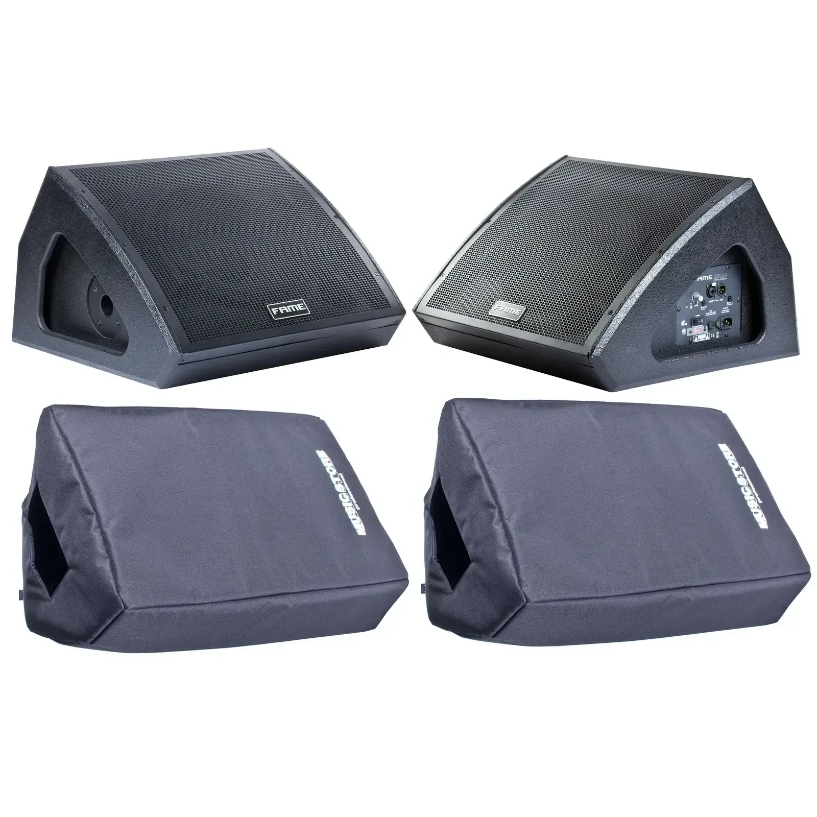Сценический акустический монитор Fame Audio PAH216 Black с чехлом (пара)