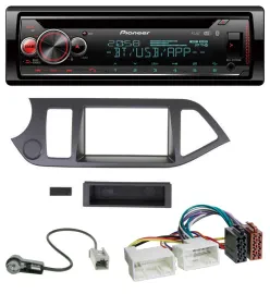 Автомагнитола для Kia Picanto (с 2011, без Start-Stop) Pioneer CD, DAB, Bluetooth, USB, MP3
