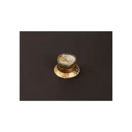 Ручка потенциометра для гитары BOSTON Potiknopf, LP/SG style, gold with silver cap, relic, Tone, inch size for
