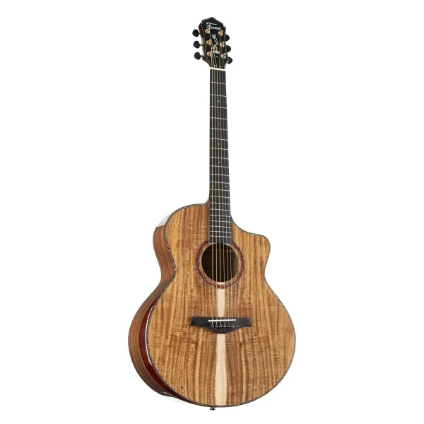 Fame Koa Standard Westerngitarre, Grand Auditorium, massive Koa-Decke, Fishman