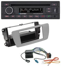 Blaupunkt USB DAB CD Bluetooth MP3 Autoradio für Seat Ibiza (ab 08) - dublingrau