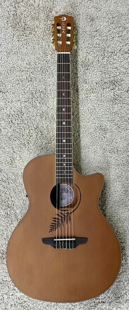 Luna WL CEDAR NYL E  Woodland Cedar Nylon Acoustic-Electric Guitar Natural