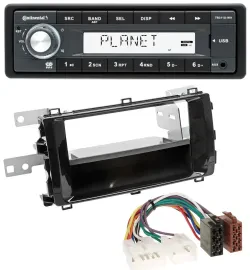 Continental USB MP3 AUX 1DIN Autoradio für Toyota Auris (ab 2013) schwarz