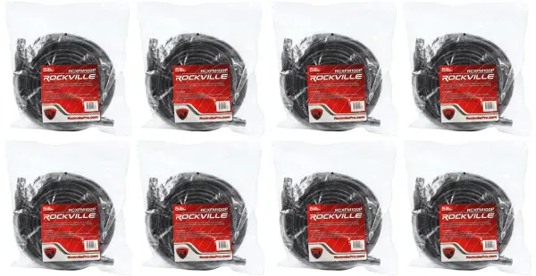 Микрофонный кабель Rockville RCXFM100P-B Black 30.5 м (8 штук)