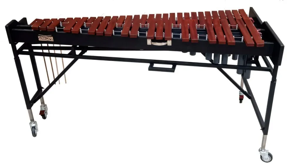 SCX40R-B Ксилофон "Концертный", 4 октавы, со стойкой и резонаторами, падук, черный, Sinkopa