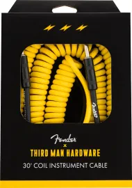 Fender® x Third Man Hardware™ 30' Coil Cable, Yellow - 30 foot #0990573029