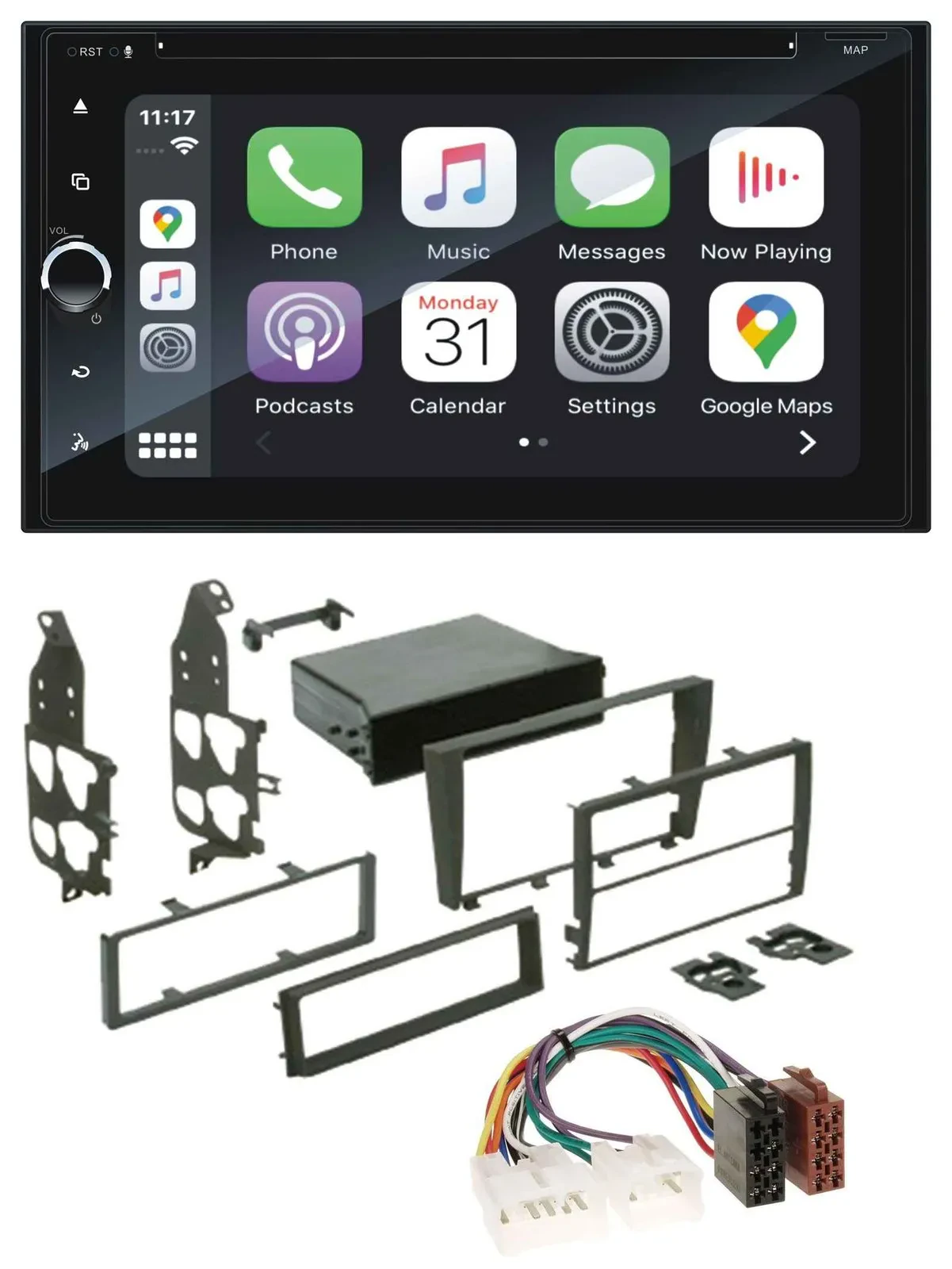 Blaupunkt 2DIN Bluetooth DAB USB DVD MP3 Autoradio für Lexus IS 300 (2001-2005)