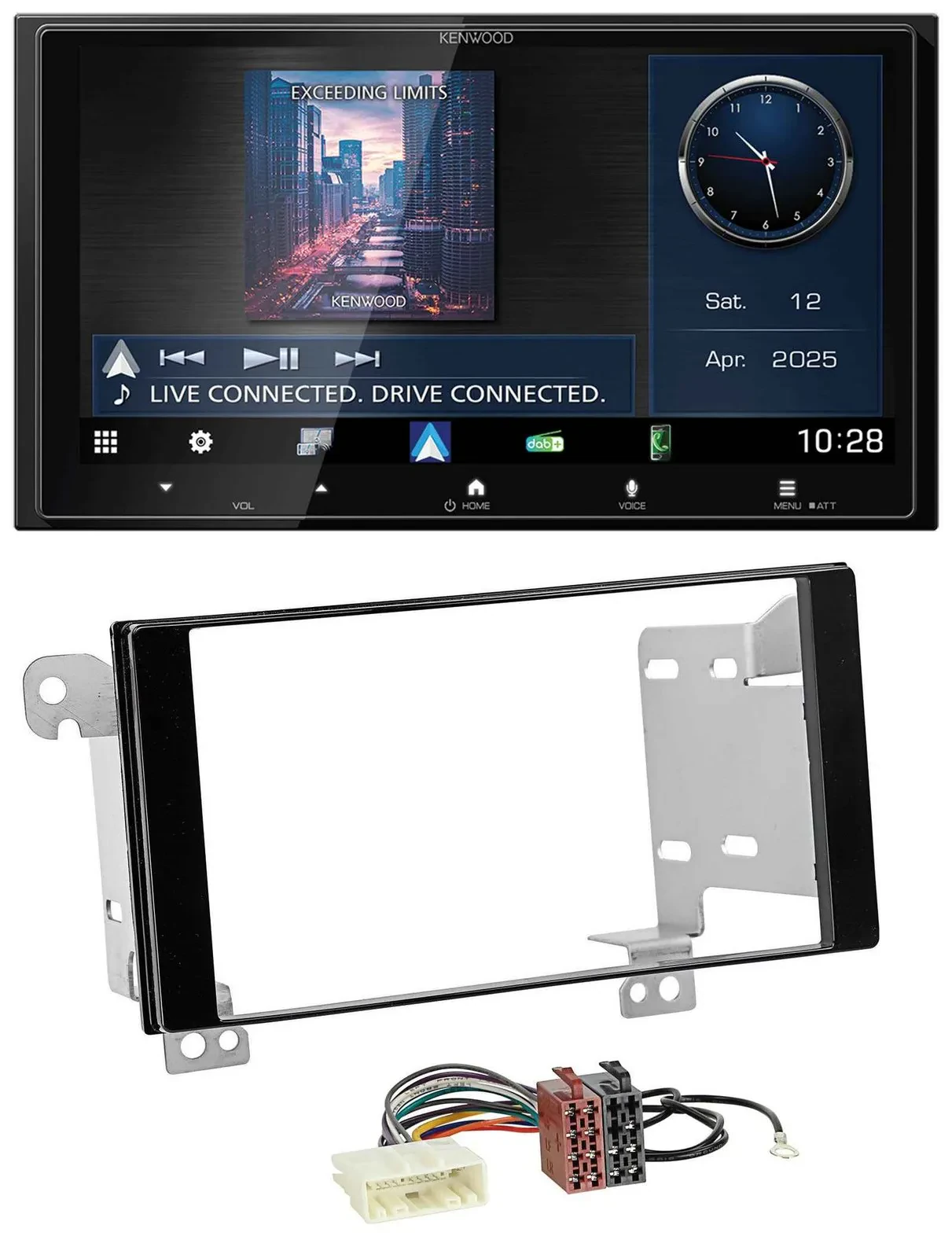 Автомагнитола Kenwood 2-DIN Bluetooth USB DAB MP3 для Subaru Forester/Impreza/XV