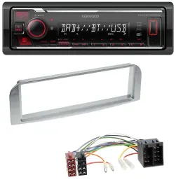 Kenwood MP3 Bluetooth USB DAB Autoradio für Alfa Romeo 147, GT - silbergrau