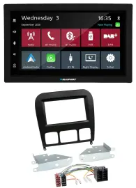 Blaupunkt DAB Bluetooth USB MP3 2DIN Autoradio für Mercedes S-Klasse 1998-2005 s