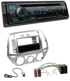 Автомагнитола для Hyundai i20 (2012–2014) Kenwood Bluetooth, USB, CD, MP3, DAB