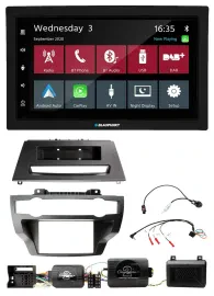Blaupunkt DAB Bluetooth USB Lenkrad 2DIN Autoradio für BMW X5 X6 07-13 E70 E71 o