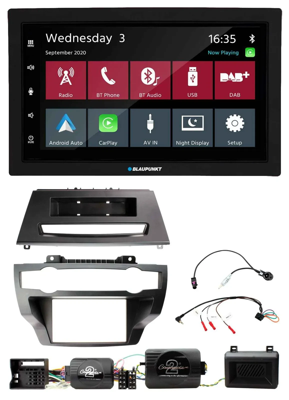 Blaupunkt DAB Bluetooth USB Lenkrad 2DIN Autoradio für BMW X5 X6 07-13 E70 E71 o