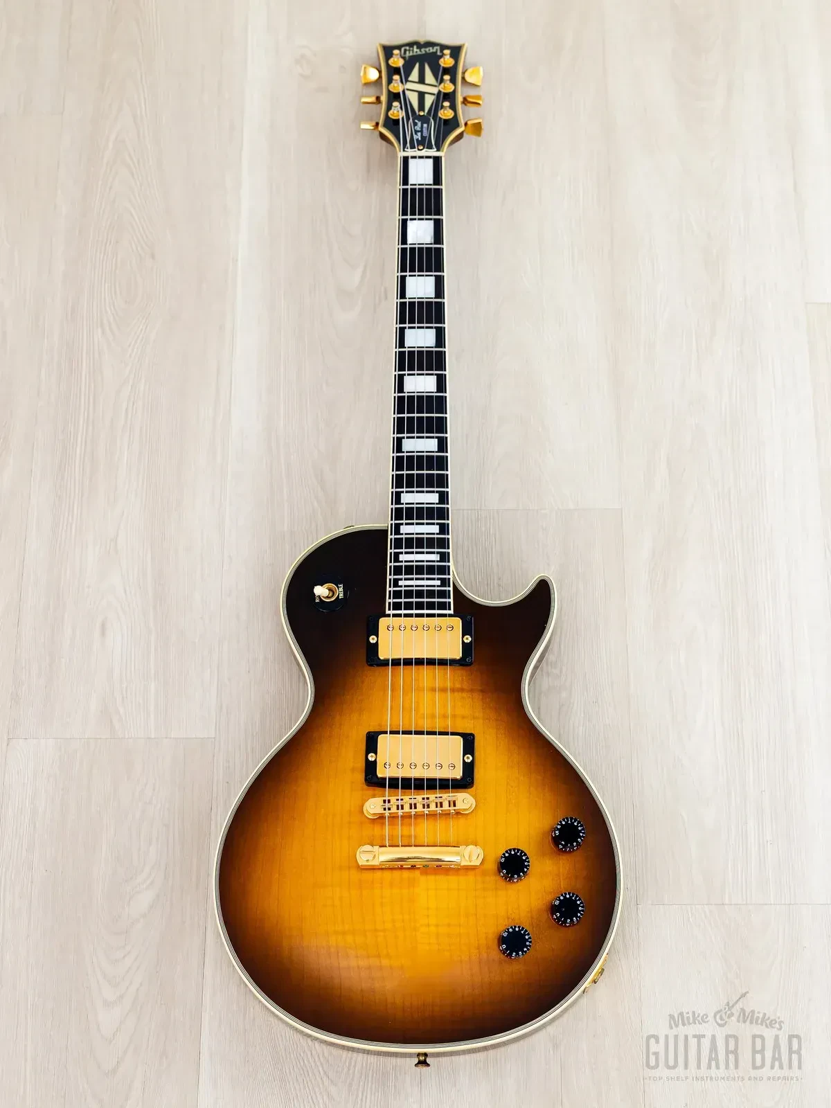 Электрогитара Gibson Les Paul Custom HH Vintage Sunburst w/case USA 1990