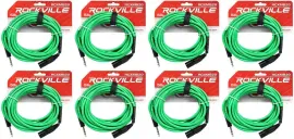 Коммутационный кабель Rockville RCXMB20-G Green 6.1 м (8 штук)