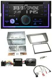 Автомагнитола JVC 2DIN, USB, DAB, Bluetooth, CD, для Seat Altea/Altea XL/Toledo