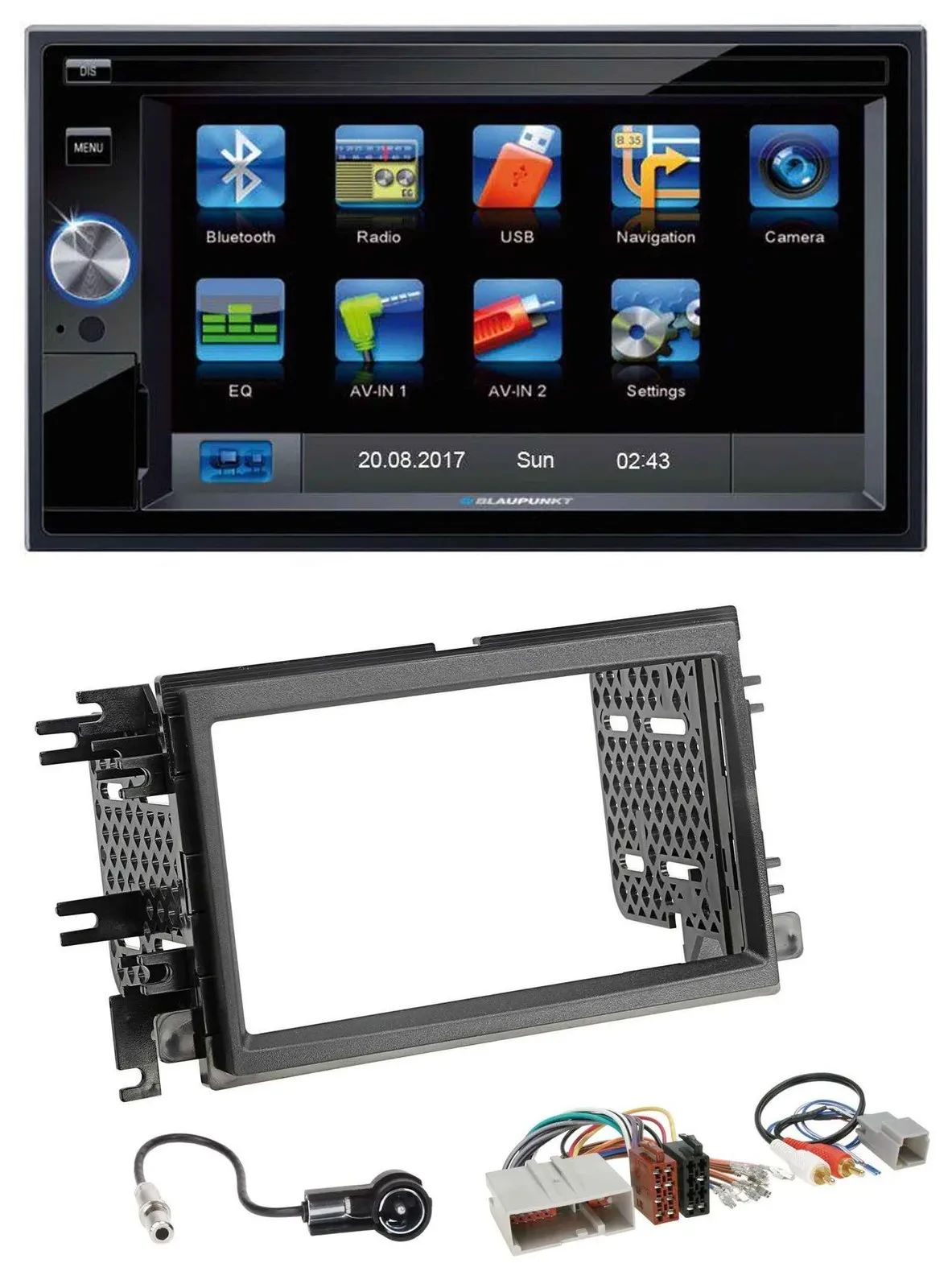 Blaupunkt SD Bluetooth 2DIN MP3 USB AUX Autoradio für Ford Mustang F 150 04-09