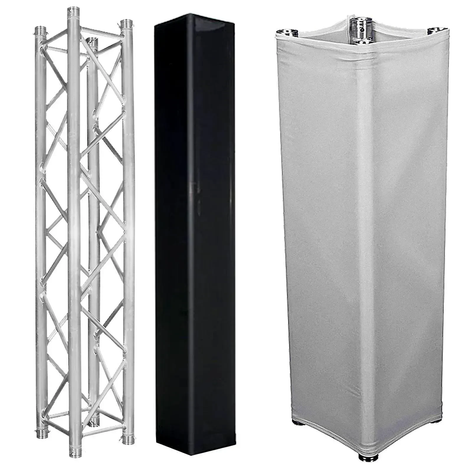 Ферма сценическая Global Truss SQ-4113 2.5 м, квадратная, с белым и черным scrim-чехлом