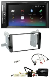 Автомагнитола для Mitsubishi L200 (с 10/2015) Pioneer 2DIN, DAB, Bluetooth, USB, поддержка управления на руле