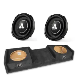 NVX VE-GM-SLVECG1-D12S Dual 12" Sealed Enclosure with Two 12TW3-D4 Subwoofers