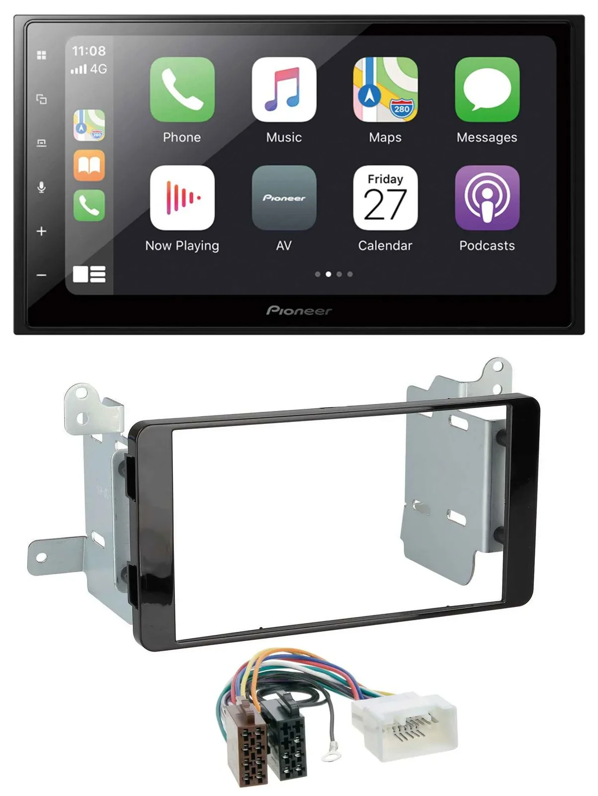 Pioneer MP3 Bluetooth DAB 2DIN USB Autoradio für Fiat Fullback Mitsubishi L200 a