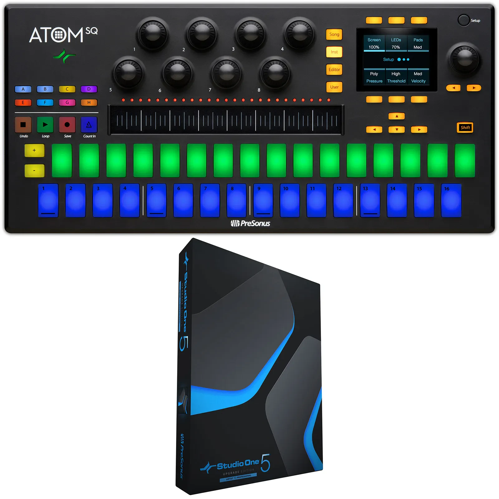 MIDI-контроллер PRESONUS ATOM SQ USB с Software Upgrade