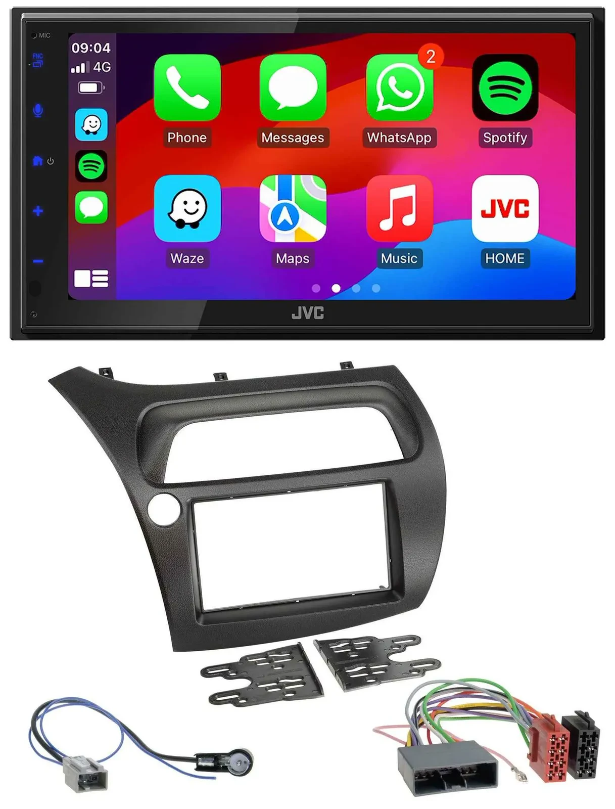 JVC Bluetooth USB MP3 2DIN DAB Autoradio für Honda Civic (2006-2012)