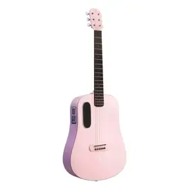 Трансакустическая гитара Blue Lava Touch Pink с чехлом