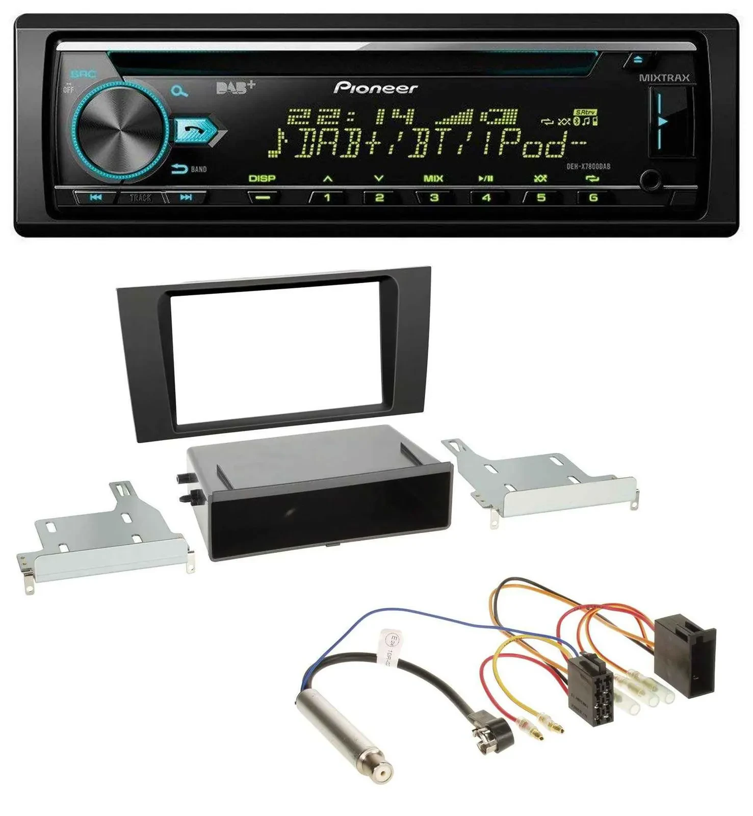 Pioneer DAB MP3 CD USB Bluetooth Autoradio für Audi A4 (B5 1999-2001) Symphony