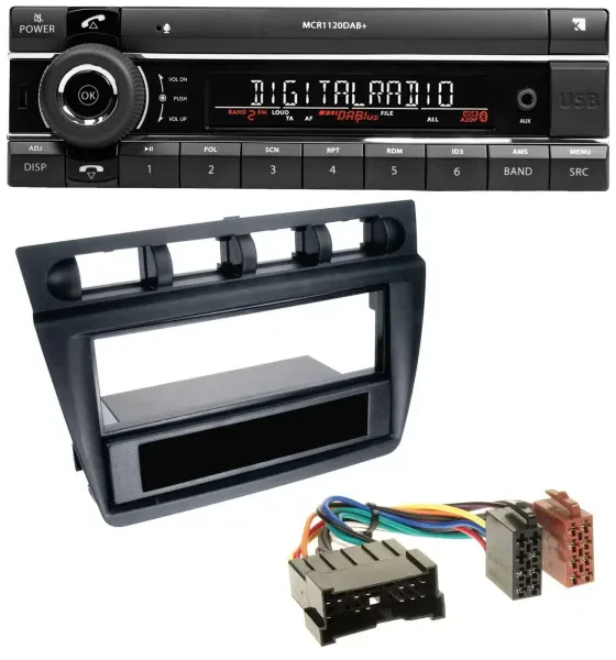Kienzle Bluetooth MP3 USB DAB Autoradio für Kia Picanto (ab 2006) - schwarz