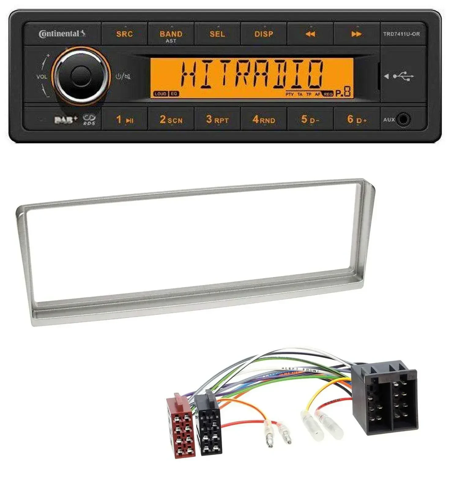 Автомагнитола для Alfa Romeo 156 (2001–2003) Continental 1 DIN DAB MP3 AUX USB