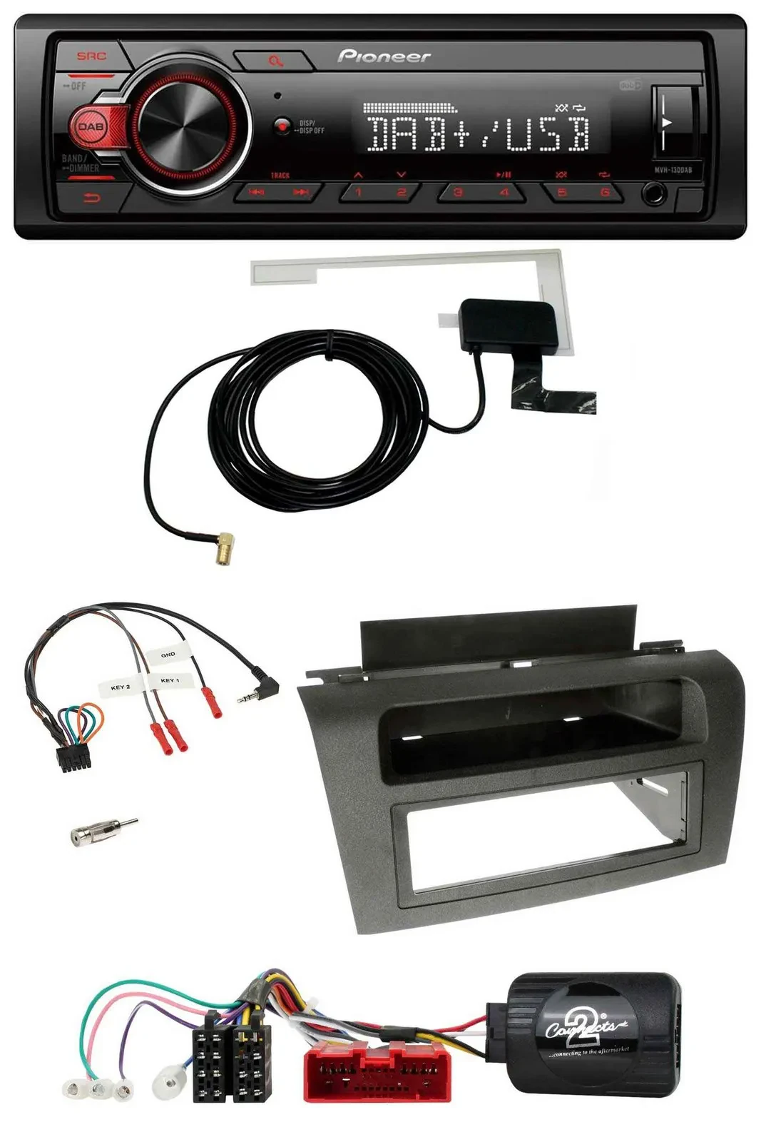 Автомагнитола для Mazda 3 (2003–2009) Pioneer 1-DIN MP3 DAB USB